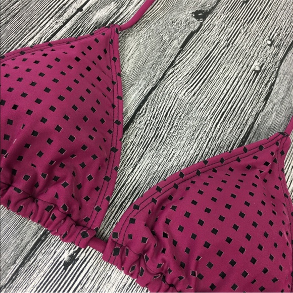 301 wine color cut out bikini - Picture 4 of 6